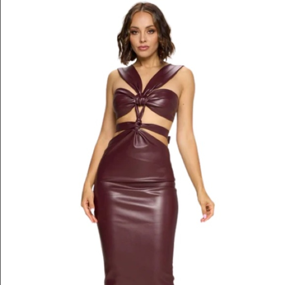 Leather Pencil Dress
